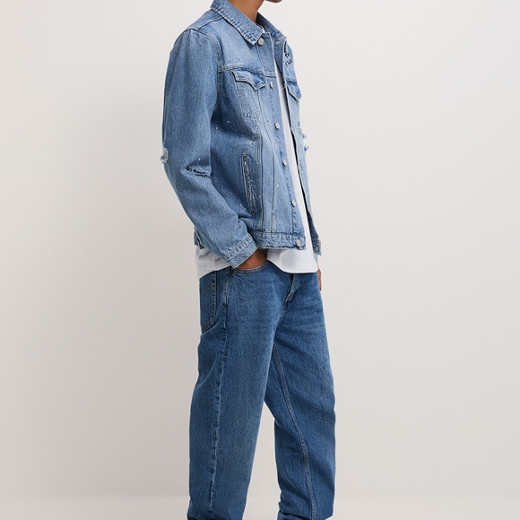 Zara Printed Critical Thinker Denim Jacket, Size S - Picture 5 of 16